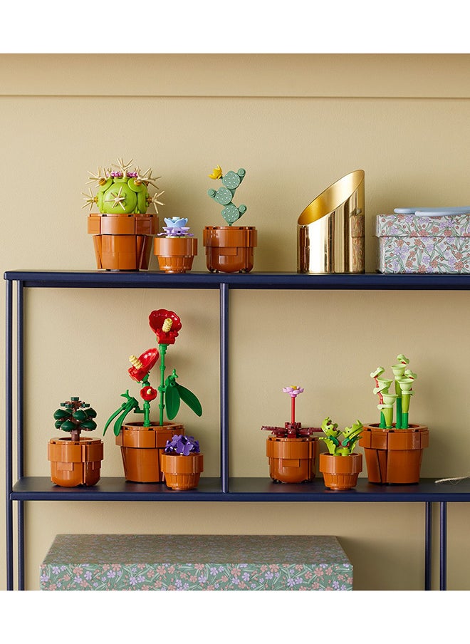 LEGO - Botanicals Tiny Plants - 9 Potted Artificial Flowers Set for Indoors incl. Faux Cactuses & Red Anthurium - House Warming Gifts & Home Decor - 10329 (758 pieces) - Image 1