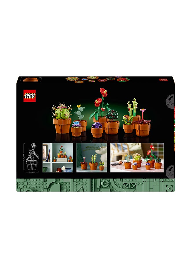 LEGO - Botanicals Tiny Plants - 9 Potted Artificial Flowers Set for Indoors incl. Faux Cactuses & Red Anthurium - House Warming Gifts & Home Decor - 10329 (758 pieces) - Image 1