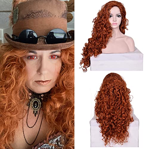 MORTICIA Long Curly Supper Long Fluffy Big Curly Women Costume Cosplay Wig - Image 1