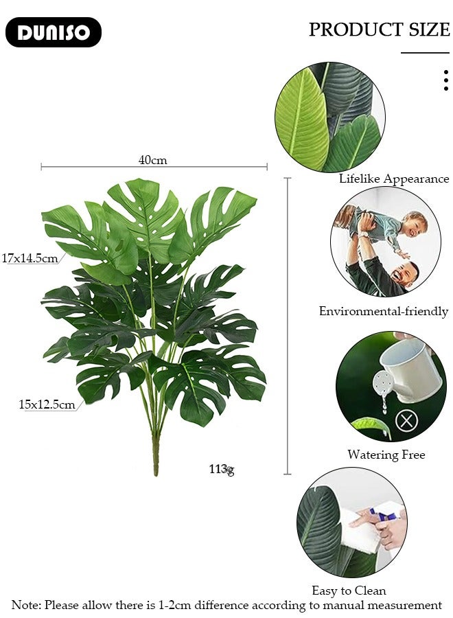 DUNISO Artificial Tree Fake Plant Potted Faux Tree Decorative Greenery Perfect lifelike Plant for Home Decoration Office Indoor Outdoor Balcony Living Room,Without Flowerpot  - Image 4