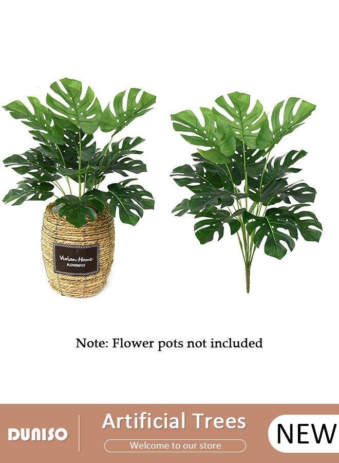 DUNISO Artificial Tree Fake Plant Potted Faux Tree Decorative Greenery Perfect lifelike Plant for Home Decoration Office Indoor Outdoor Balcony Living Room,Without Flowerpot  - Image 1