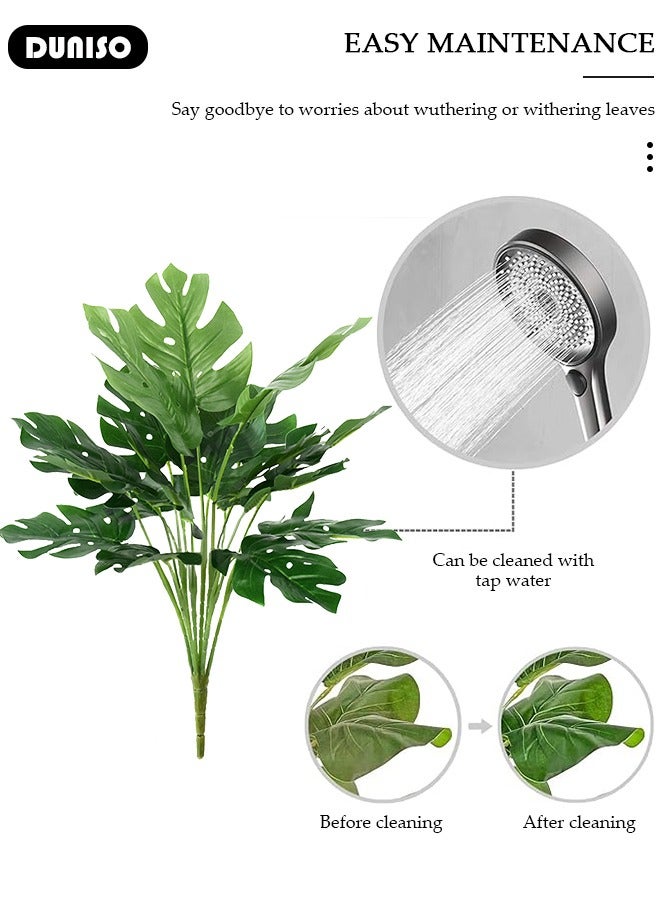 DUNISO Artificial Tree Fake Plant Potted Faux Tree Decorative Greenery Perfect lifelike Plant for Home Decoration Office Indoor Outdoor Balcony Living Room,Without Flowerpot  - Image 2