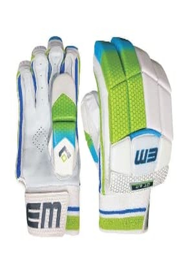 AASHRAY EM GT 5.0 Leather Palm Cricket Batting Gloves for Men's, Women's, Kid's| Ideal for Coaching| Club Play| Matches| Tournaments| (Mens, Left) - Image 2