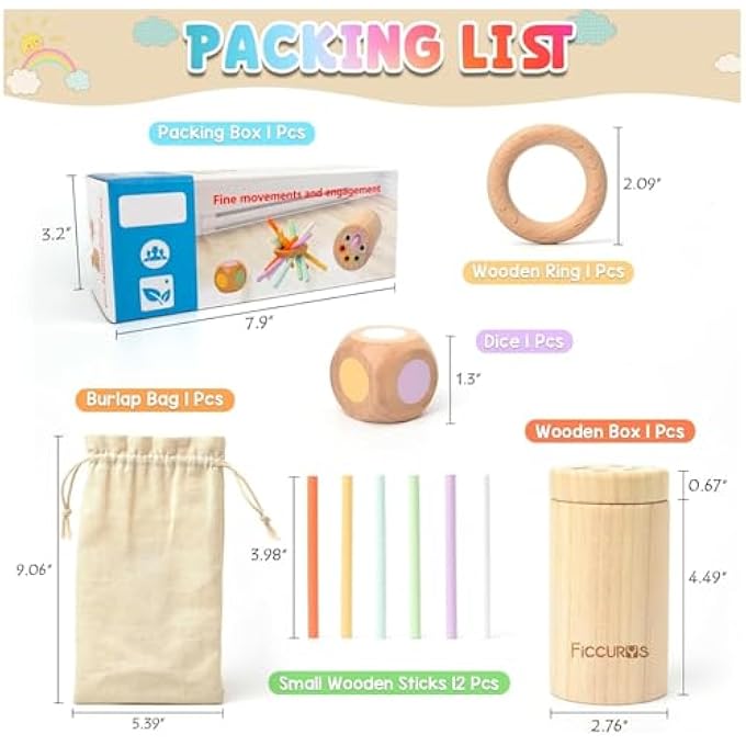 ألعاب مونتيسوري للأطفال من 1-2-3 سنوات، ألعاب مطابقة الألوان للأطفال، ألعاب حركية دقيقة للأطفال من 1-3 سنوات، هدايا مطابقة الألوان الخشبية الحسية للأطفال الأولاد والبنات - Image 5