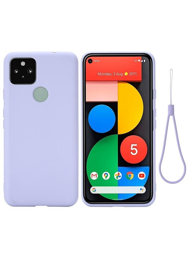 اس-توب جراب لهاتف Google Pixel 5A مصنوع من السيليكون السائل بلون سادة ومضاد للسقوط وغطاء كامل واقٍ - Image 1
