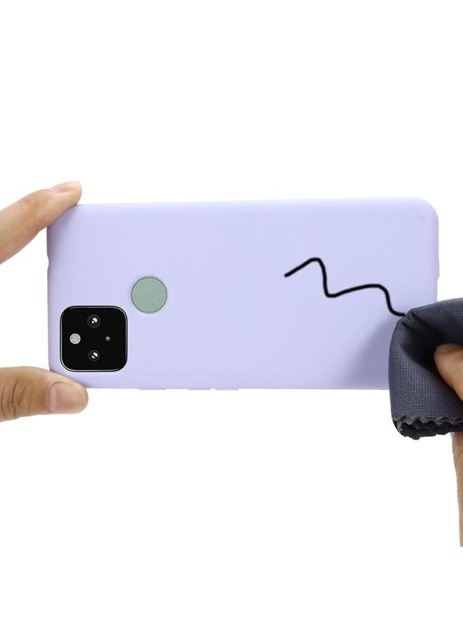 اس-توب جراب لهاتف Google Pixel 5A مصنوع من السيليكون السائل بلون سادة ومضاد للسقوط وغطاء كامل واقٍ - Image 5