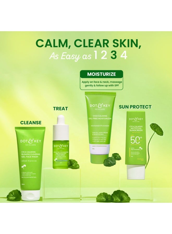 Dot & Key Niacinamide + CICA (Centella) Oil Free Moisturizer for Acne Prone Skin | Lightweight Face Cream for Oily, Sensitive Skin | Fades Dark Spots, Blemishes & Soothes Redness | 50g Visit the DOT & KEY Store - Image 5