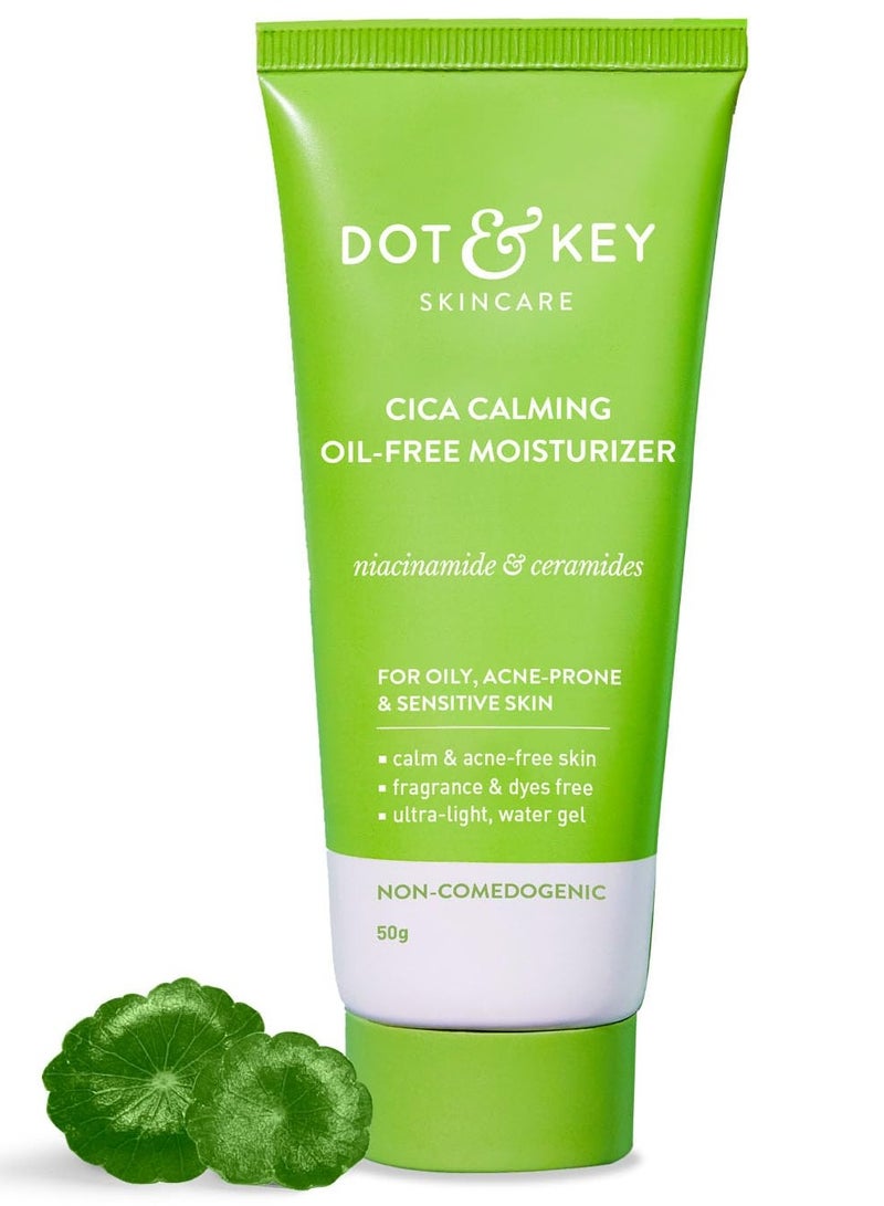 Dot & Key Niacinamide + CICA (Centella) Oil Free Moisturizer for Acne Prone Skin | Lightweight Face Cream for Oily, Sensitive Skin | Fades Dark Spots, Blemishes & Soothes Redness | 50g Visit the DOT & KEY Store - Image 1