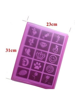 XMASIR Xmasir 20 Sheet (446 Pieces) Airbrush Tattoo Stencils Album Art Book,Small Glitter Henna Tattoo Kit Semi permanent Tattoo for Body Painting  - Image 2
