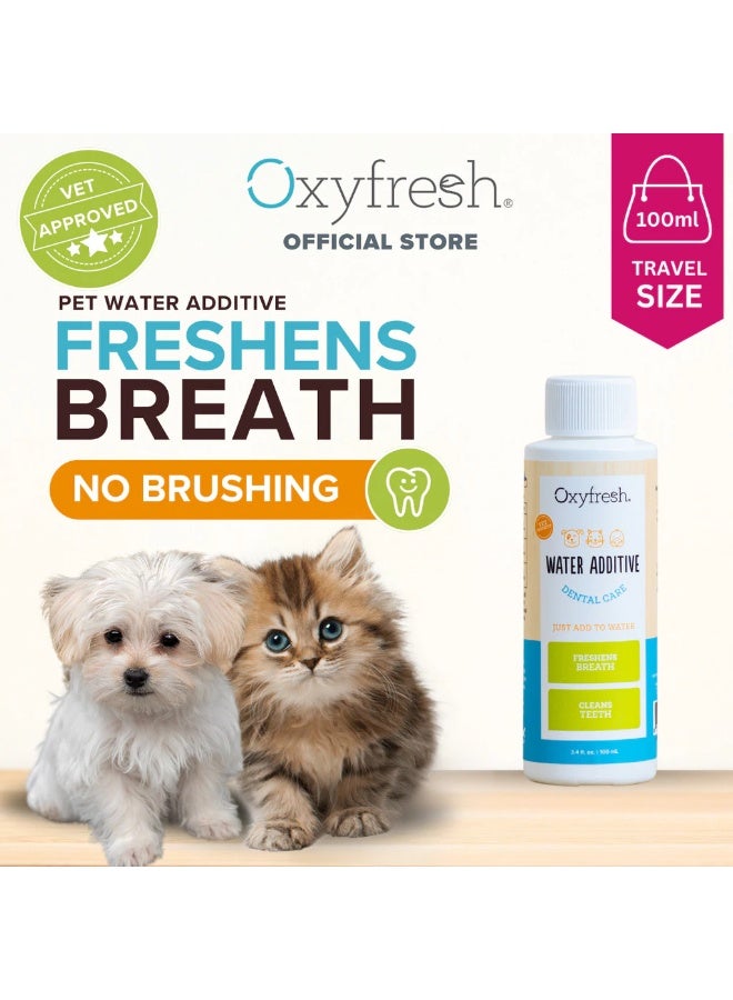 Oxyfresh Pet Dental Water Additive 100ml for Dogs and Cats Breath Freshener Plaque and Tartar Care - Image 1