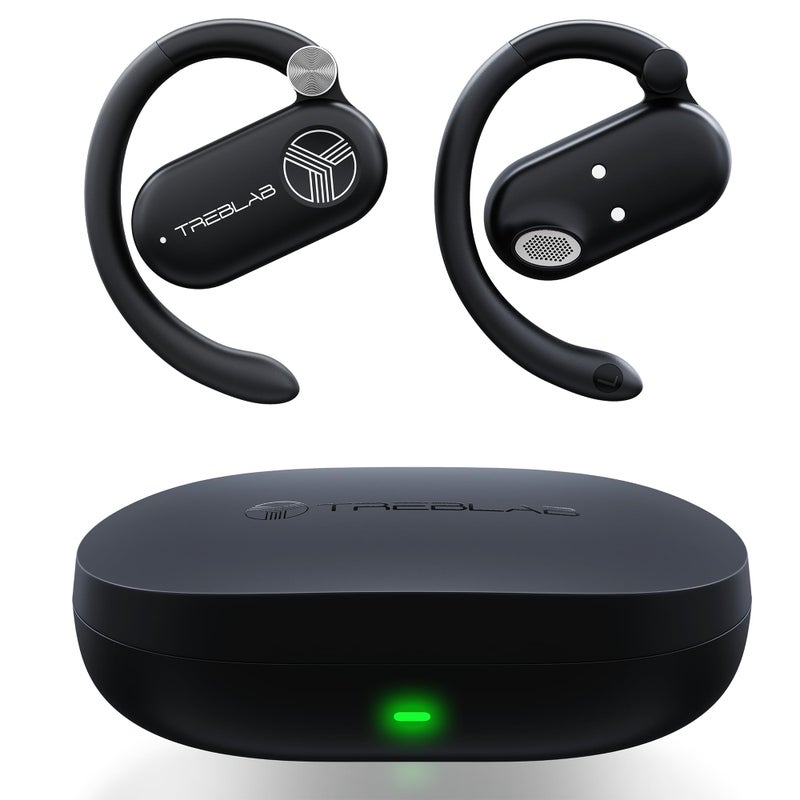 TREBLAB XOpen True Open Ear Wireless Earbuds Lightweight Comfort BehindEar Fit Immersive Sound Dual Mic for Calls 40H Playtime Bluetooth Headphones Open Ear for Sports Workout Running - Image 2