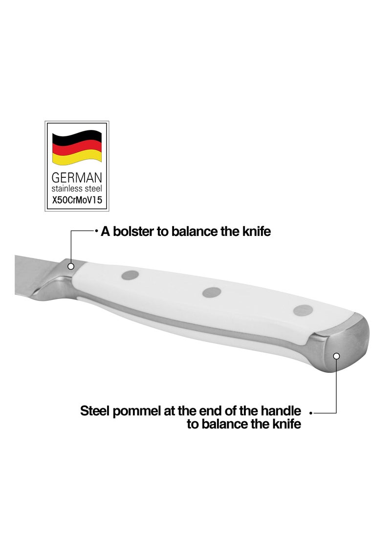 Fissman 5'' Utility Knife Bonn Series, with Sharp Blade and Sturdy Non Slip Handle, Minimalist Design, Stainless Steel, Suitable for Home Restaurant - Image 3