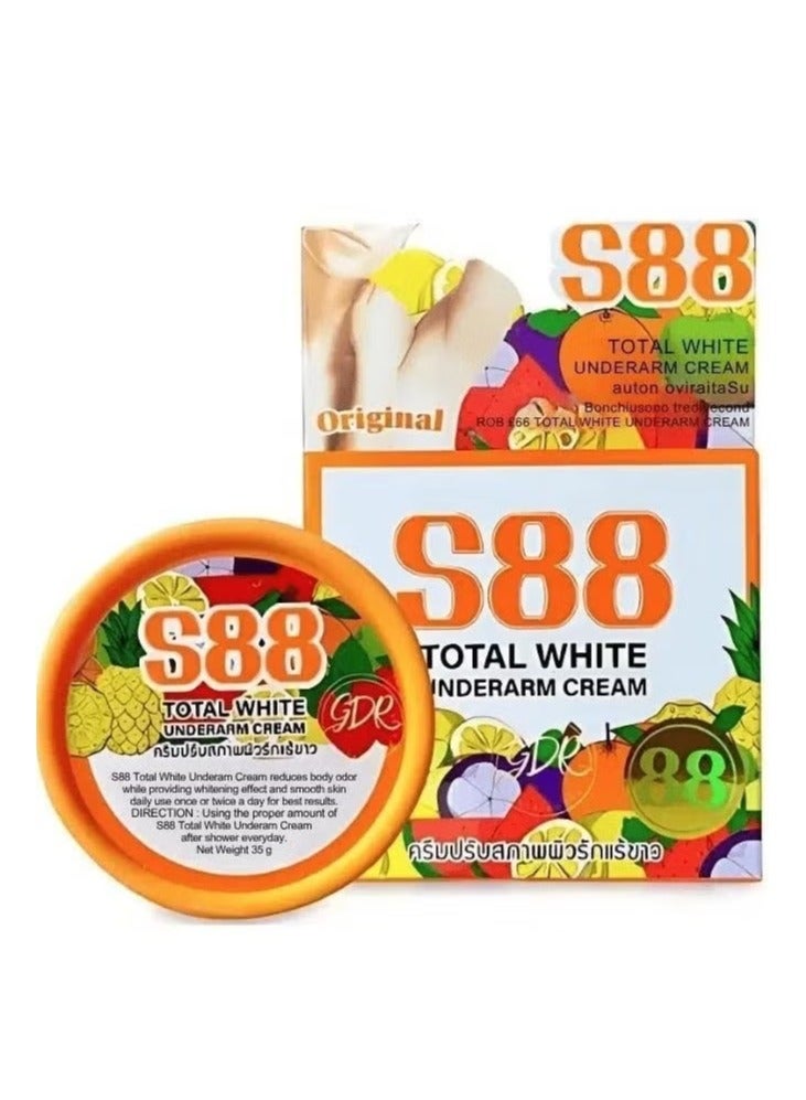 S88 Original Thai Total White Underarm Cream for Lightening The Armpit Area and Eliminating Sweat odor, 35 g - Image 1