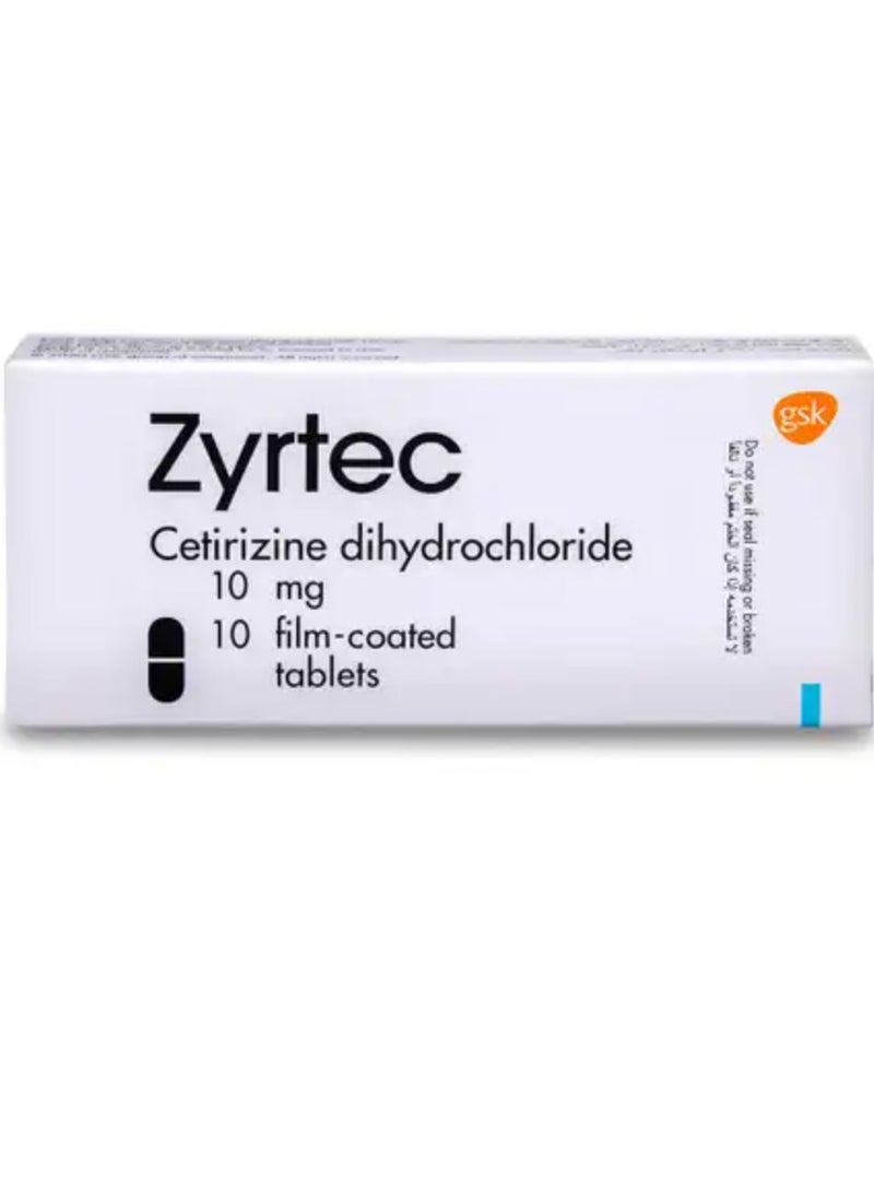 زيرتك زيرتيك 10 مجم 10 اقراص