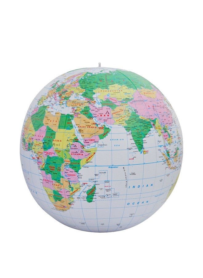 جيت كرييشنز كرة أرضية قابلة للنفخ من جيت كرييشنز، كرة أرضية سياسية، أزرق فاتح، 24 بوصة - Image 2