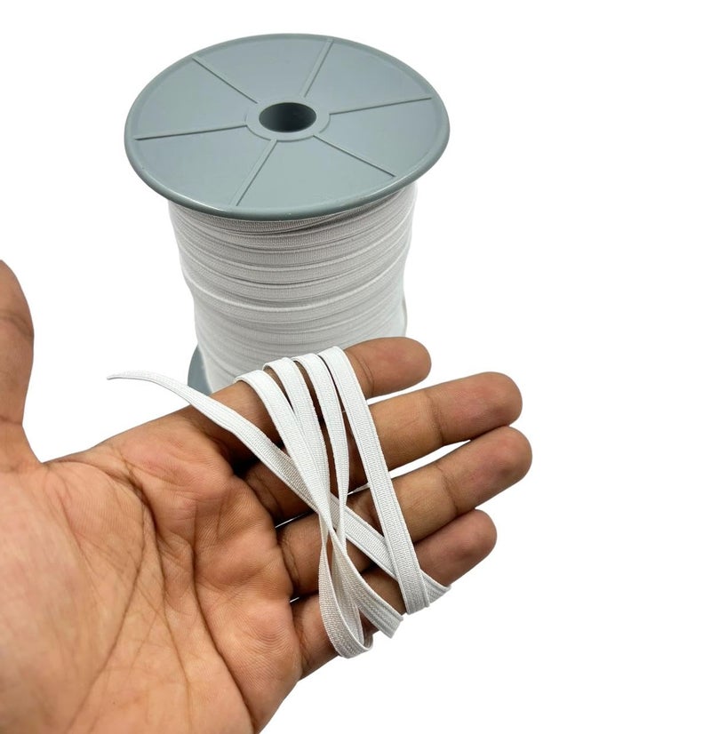 Zenith 14 Inch White Elastic 4 Meters Durable Stretchable Elastic Band for Sewing Tailoring Waistbands and Stitching - Image 5