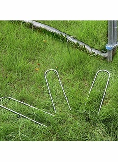 KASTWAVE Heavy-Duty Wind Stakes, for Trampolines and Tents, 11-inch Heavy Duty Stakes, Safe Ground Anchor Galvanized Steel Wind Stakes, U-Shaped Durable Windproof Ground Anchor  - Image 3