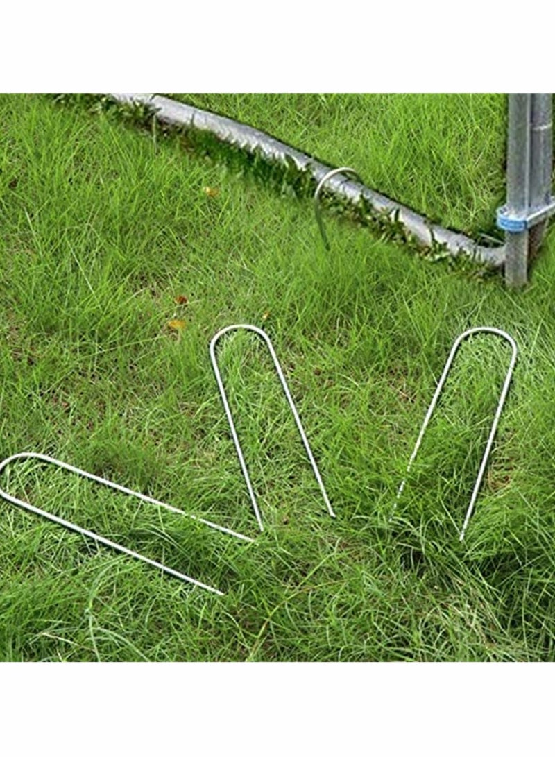 KASTWAVE Heavy-Duty Wind Stakes, for Trampolines and Tents, 11-inch Heavy Duty Stakes, Safe Ground Anchor Galvanized Steel Wind Stakes, U-Shaped Durable Windproof Ground Anchor - Image 3