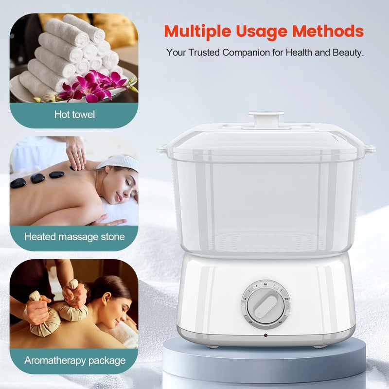 StateRiver Hot Towel Warmer, Rapid Heating Towel Steamer for Facials can Hold 12 Mini Wet Towels, Portable Mini Towel Warmer for Bathroom,Spa and Salon. - Image 3