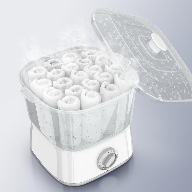 StateRiver Hot Towel Warmer, Rapid Heating Towel Steamer for Facials can Hold 12 Mini Wet Towels, Portable Mini Towel Warmer for Bathroom,Spa and Salon. - Image 5