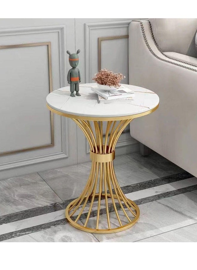 Generic Single Layer Multifunction Coffee Table, Marble Round Table Living Room Corner Decoration Side Table  - Image 2