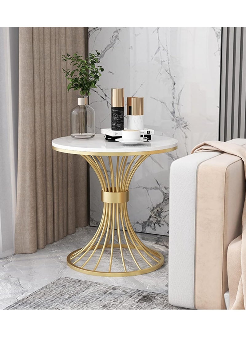 Generic Single Layer Multifunction Coffee Table, Marble Round Table Living Room Corner Decoration Side Table  - Image 3