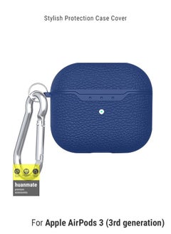 huanmate Stylish Silicone Case Cover For Apple AirPods 3 (3rd generation) Blue  - Image 1