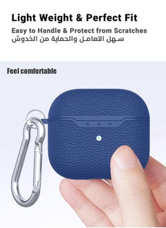 huanmate Stylish Silicone Case Cover For Apple AirPods 3 (3rd generation) Blue  - Image 3