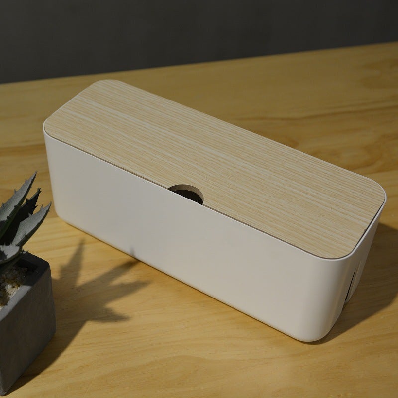 Wire Storage Box Power Cord Plug-In Board Storage Box Hub Charging Data Cable Power Socket Organizer Cable Box - Image 3