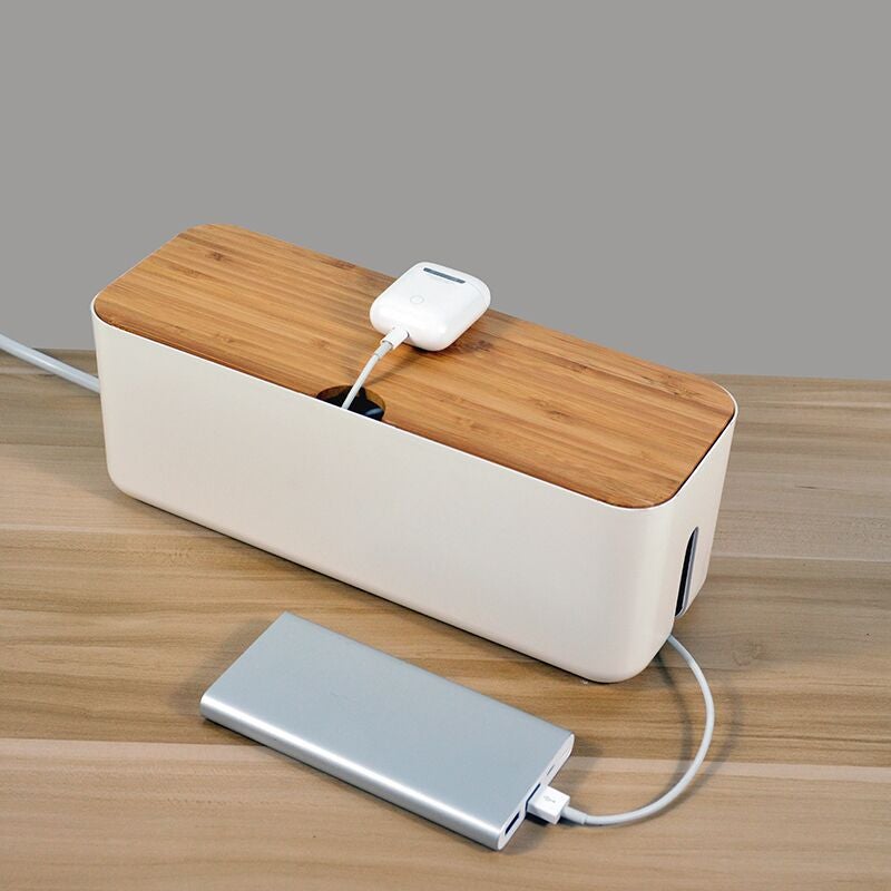 Wire Storage Box Power Cord Plug-In Board Storage Box Hub Charging Data Cable Power Socket Organizer Cable Box - Image 4