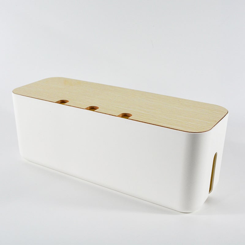 Wire Storage Box Power Cord Plug-In Board Storage Box Hub Charging Data Cable Power Socket Organizer Cable Box - Image 1