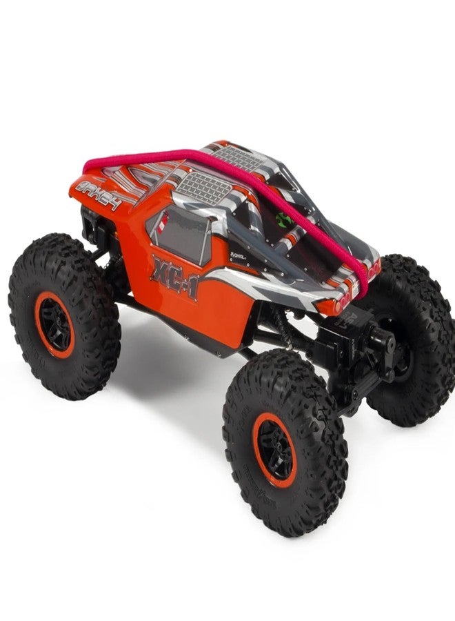 VNUHV 1/18 1/24 Scale Crawler Kinetic Winch Strap Tie Down Straps Rescue Trailer Hook for TRX4M Bronco SCX24 Power Wagon FCX24 K5 Enduro24 (Blue&Rose) - Image 3
