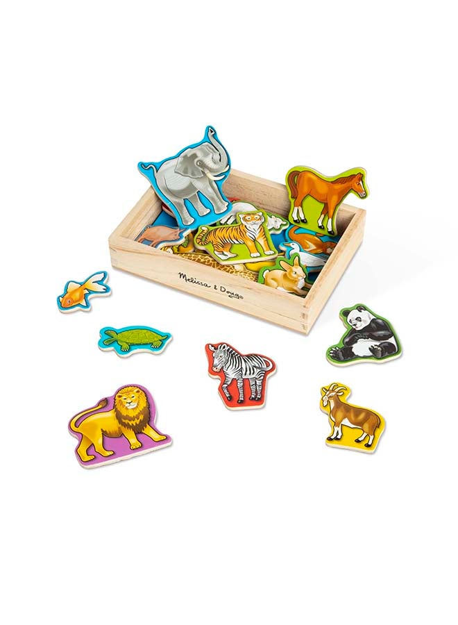 Melissa & Doug Magnetic Wooden Fishing Game and Puzzle With Wooden Ocean Animal Magnets Magnetic Fishing Game, Ocean Animals Chunky Puzzle For Toddlers And Kids Ages 3+  - Image 2