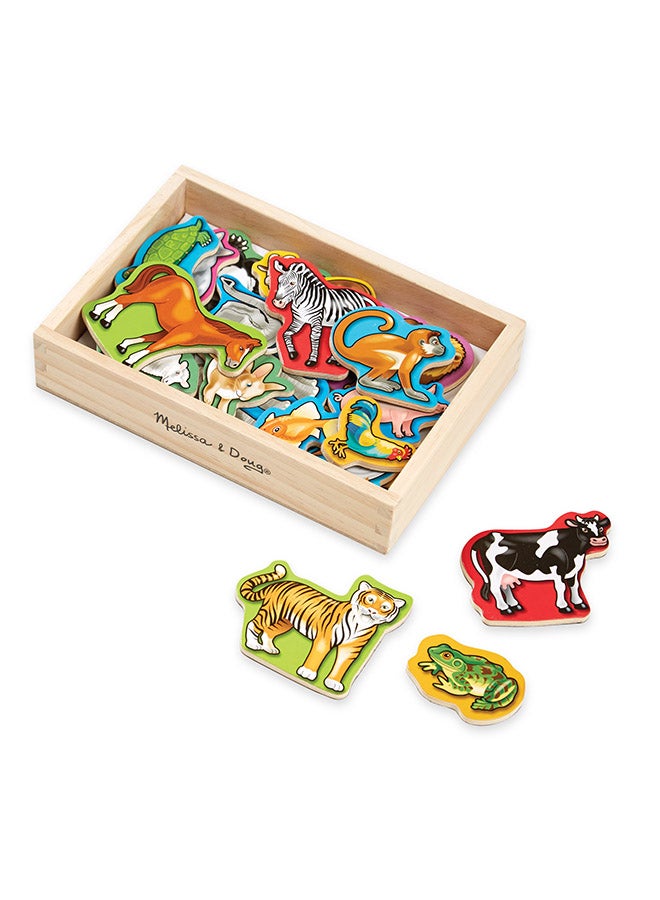 Melissa & Doug Magnetic Wooden Fishing Game and Puzzle With Wooden Ocean Animal Magnets Magnetic Fishing Game, Ocean Animals Chunky Puzzle For Toddlers And Kids Ages 3+  - Image 3