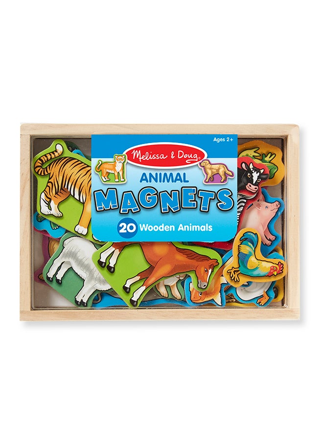 Melissa & Doug Magnetic Wooden Fishing Game and Puzzle With Wooden Ocean Animal Magnets Magnetic Fishing Game, Ocean Animals Chunky Puzzle For Toddlers And Kids Ages 3+  - Image 1