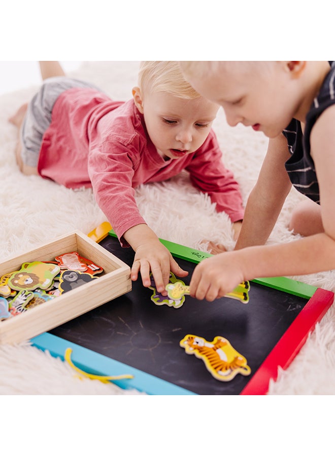 Melissa & Doug Magnetic Wooden Fishing Game and Puzzle With Wooden Ocean Animal Magnets Magnetic Fishing Game, Ocean Animals Chunky Puzzle For Toddlers And Kids Ages 3+  - Image 5