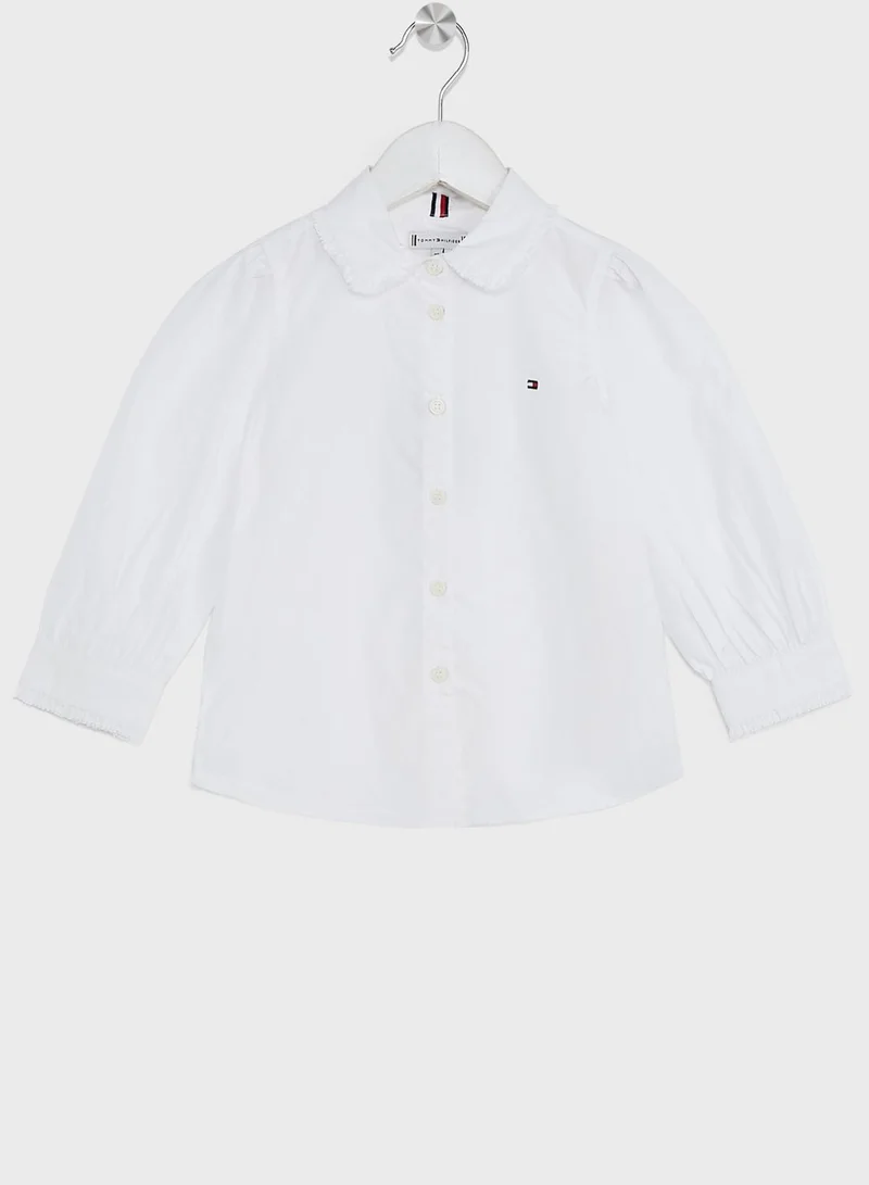 TOMMY HILFIGER Kids Ruffle Collar Shirt