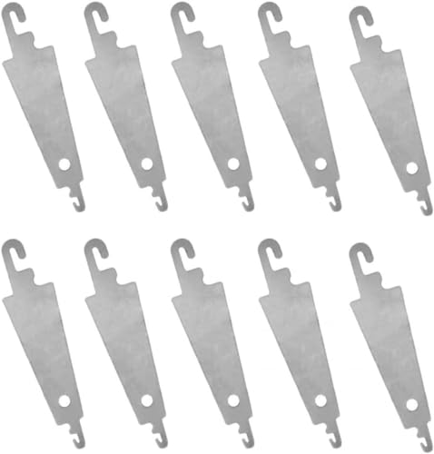Pxiryanlow 10Pcs Silver Stainless Steel Needle Threader Embroidery Cross Stitch Needle Threading Tools DIY Sewing Accessories for Large Eye Needles Hand Craft Knitting Quilting Sewing Tools - Image 1