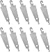 Pxiryanlow 10Pcs Silver Stainless Steel Needle Threader Embroidery Cross Stitch Needle Threading Tools DIY Sewing Accessories for Large Eye Needles Hand Craft Knitting Quilting Sewing Tools - Image 2
