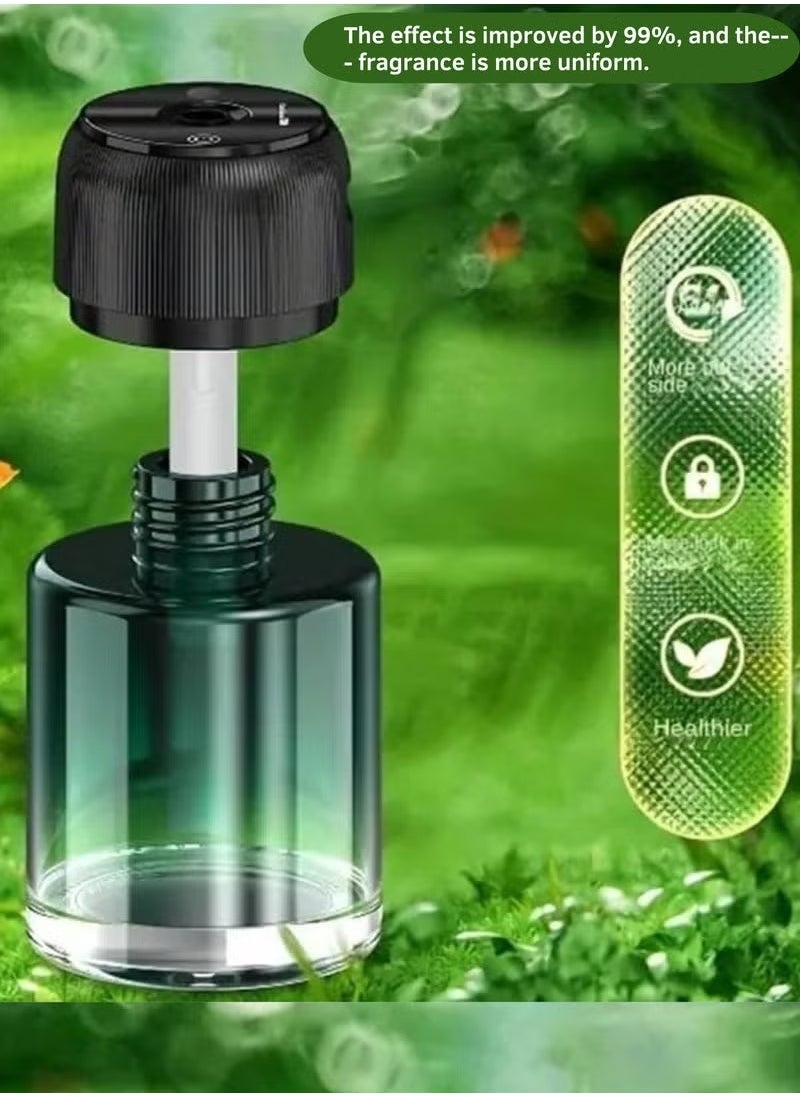 TIGER - USB Car Essential Oil Diffuser with Starry Light Projection – 160ml Compact Aromatherapy Humidifier with Cool Mist, LED Mood Lighting, Quiet Operation, USB Powered – Green Mini Air Purifier for Car, Home, Bedroom, Office, Relaxation & Sleep - Image 1