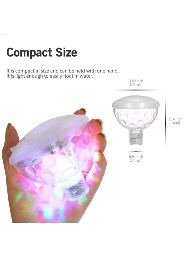 qiaoniuniu Floating Pool Light for Pool Party Decor or Pond DÃ©cor, Hot Tub Light, Glow Bath Toys with Colorful Lights - Image 3