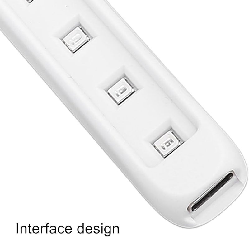Portable Mini USB Nail Dryer 5 LED Resin Curing Light 395Nm White Rectangle - Image 4