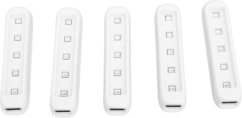 Portable Mini USB Nail Dryer 5 LED Resin Curing Light 395Nm White Rectangle - Image 2