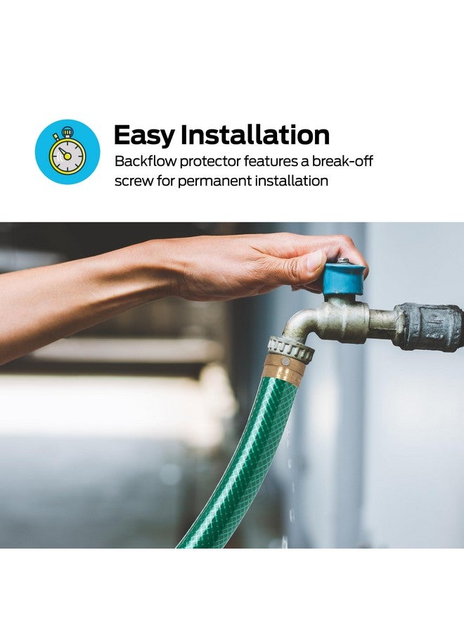 إيست مان خرطوم إيستمان 3/4 بوصة FHT × 3/4 بوصة MHT Bibb مضاد للسيفون، قاطع فراغ، تركيبات سباكة نحاسية، 20199 - Image 2