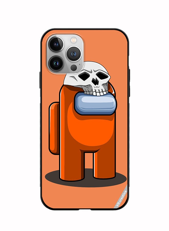 VR CREATIVE Protective Case Cover For Apple iPhone 12 Pro Max Orange Game Among Us In Halloween Design Multicolour - Image 1