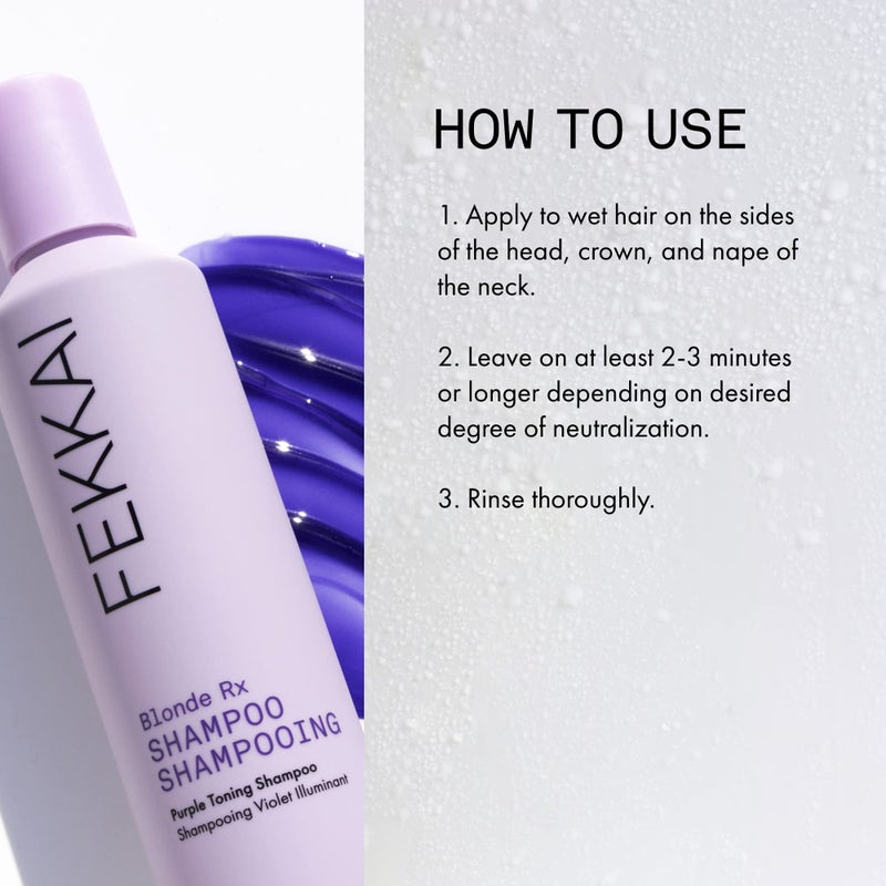 Fekkai Blonde Rx Purple Shampoo - 2 oz - Leaves Hair 3X Stronger with 67% Less Breakage - Free of Sulfates, Parabens, Phthalates - Vegan, Cruelty-Free - Image 5