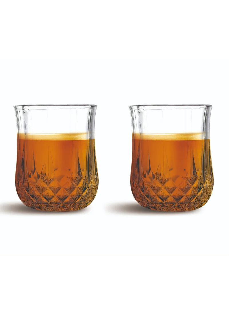 كويزين أرت Cuisine Art High Borosilicate Glass Tara Double Wall Glass, 270ml, Transparent, Set of 2