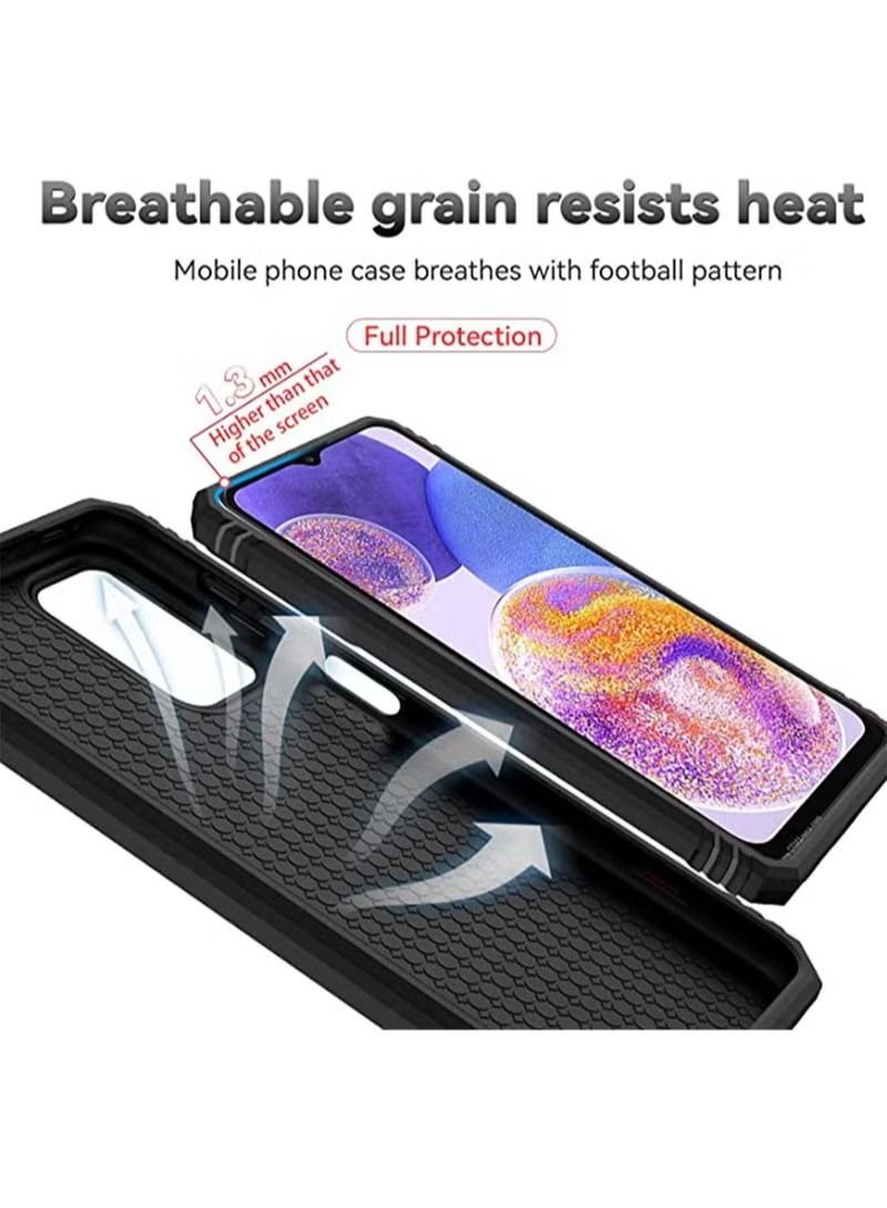 Samsung A23 5G / 4G Case Cover with Slide Camera Protector Anti Scratch Shock-Absorption Kickstand Hybrid Phone Case Protection and for Samsung M23 5G / M13 Black