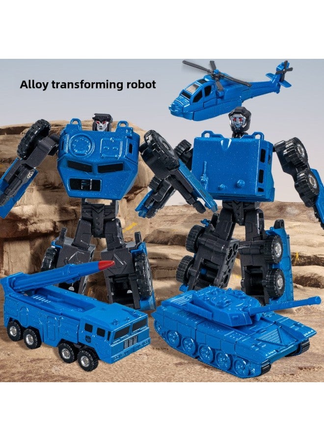Boy Alloy Deformed Mecha Scorpion Spider Fit Robot Children's June 1 Gift Deformed Toys Wholesale-Color:Alloy Deformation Aircraft Carrier-black 9001-102 - Image 4