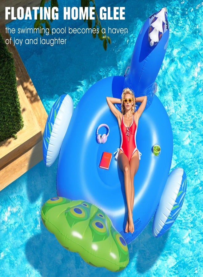DeeprBetter Inflatable Peacock Pool Float, Gaint Funny Pool Floats Adults, Heavy Duty Pool Floaties Lounger, Large Animal Pool Floats Inflatable Ride-On Floaty for Swimming Pool Party Water Fun - Image 3